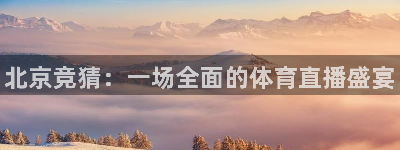 新球体育完整版：北京竞猜：一场全面的体育直播盛宴